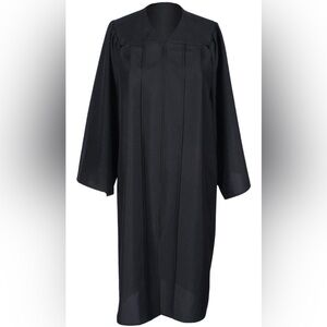 Classic Black Graduation Gown Only 5 9"- 5 11"